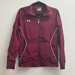 Under Armour Lightweight Zipper Retro Windbreaker Track Jacket Womens Size Small